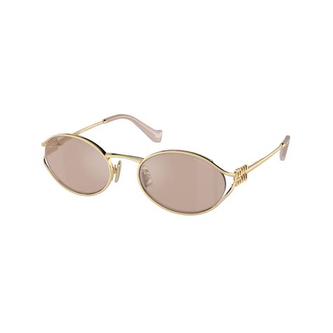 mu 52ys sunglasses in gold